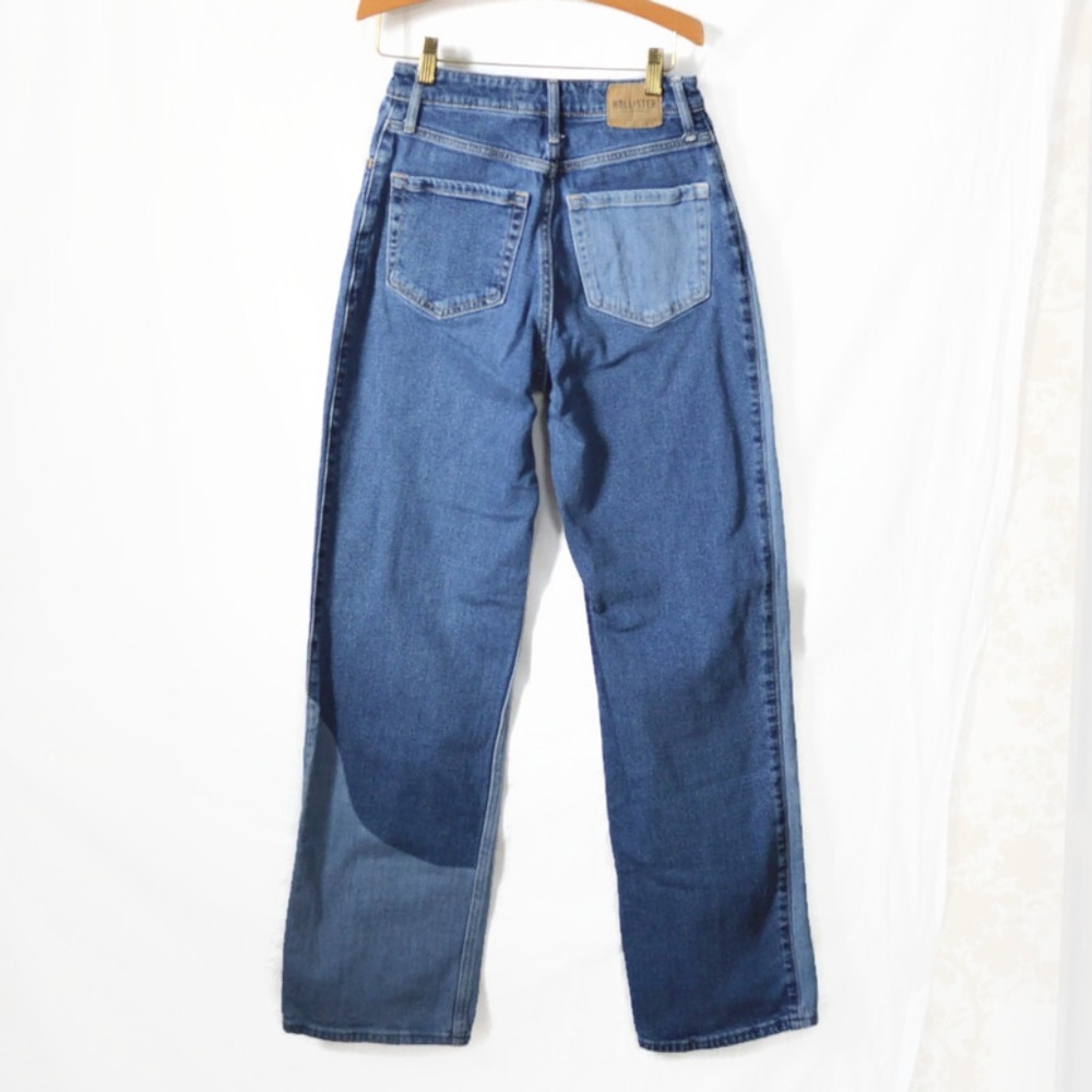 Hollister Ultra High Rise Dad Denim Jeans Size 1R Waist 25" Length 31" Perfect! - Picture 7 of 8